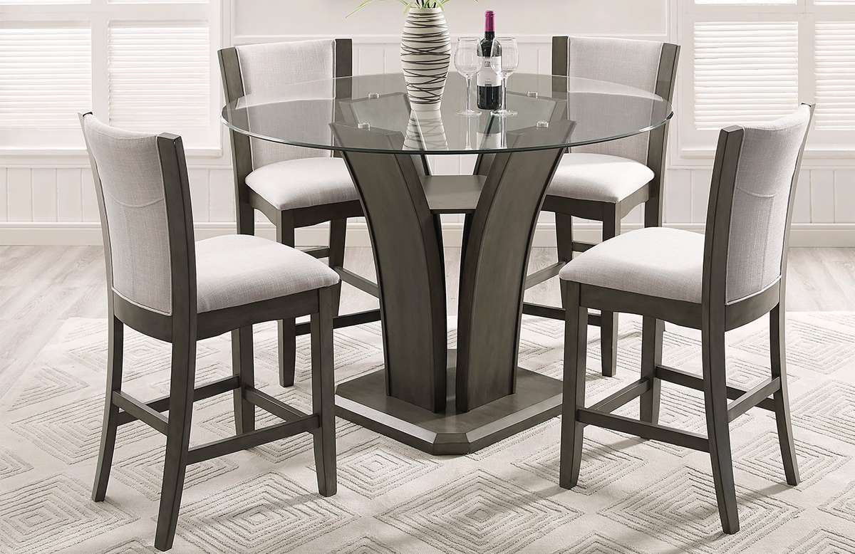 Mainline 2240 | Grey Bar Stools | Set of 4
