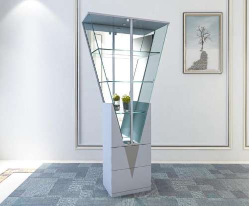 Chintaly 6625| Traiangular Curio | Angled at 30°