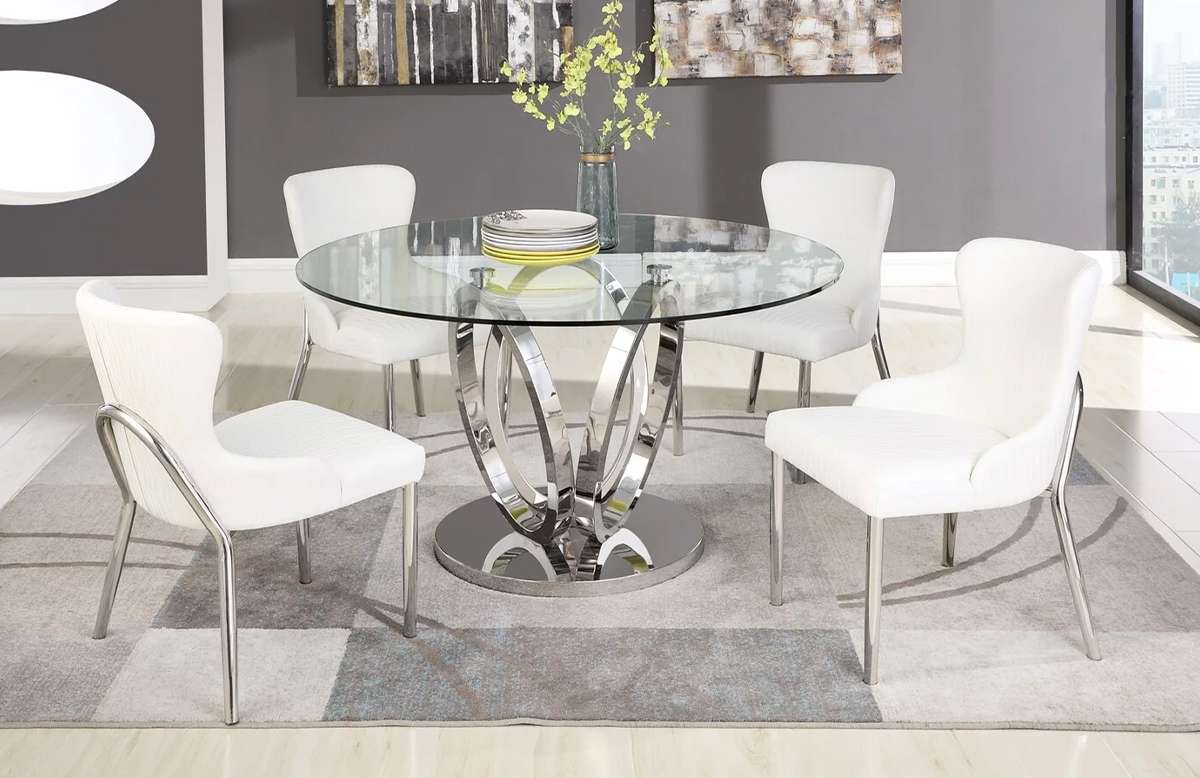 Chintaly Evelyn | Dinette Set | Glass Top