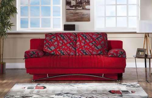 Bellona Fantasy | Story Red Sofa Bed | Front Facing