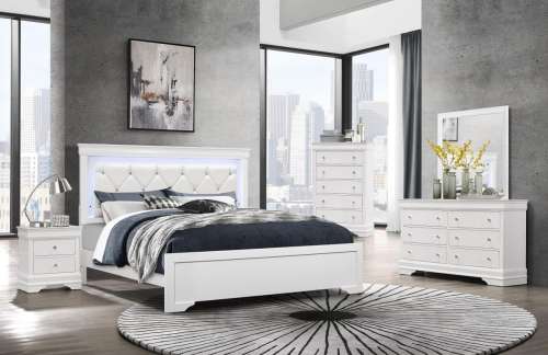 Global Pompei | White Bedroom | Angled at 30°