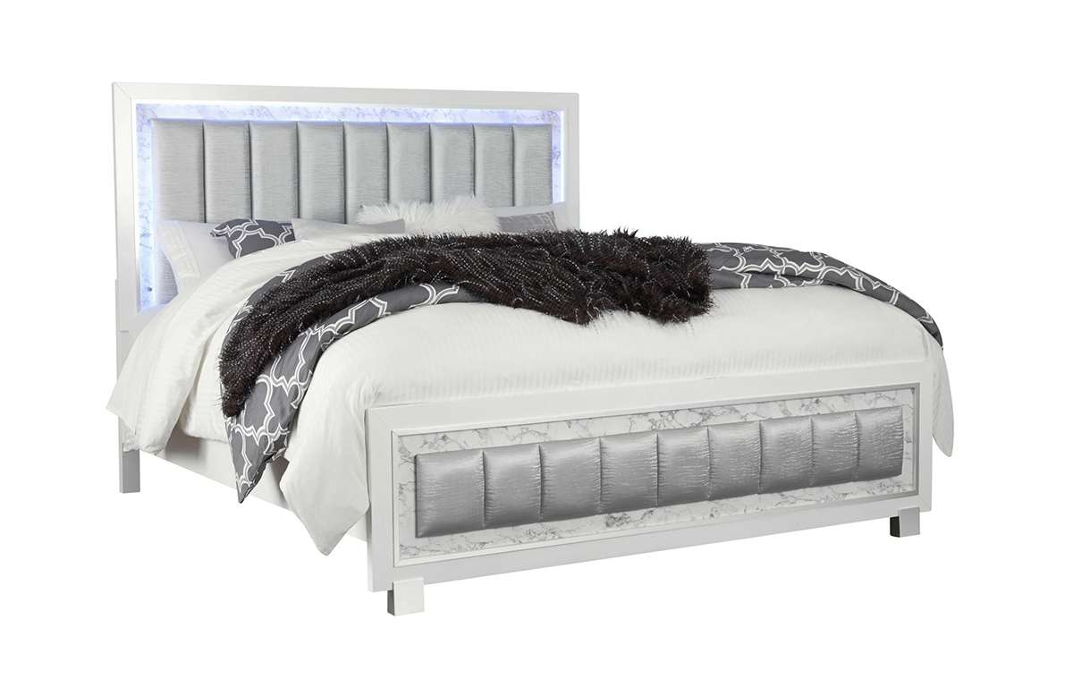 Global Santorini | Platform Bed | Angled at 30°