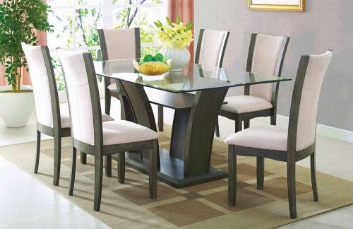 Mainline 22102 | Grey Dining Set | Angled at 30°
