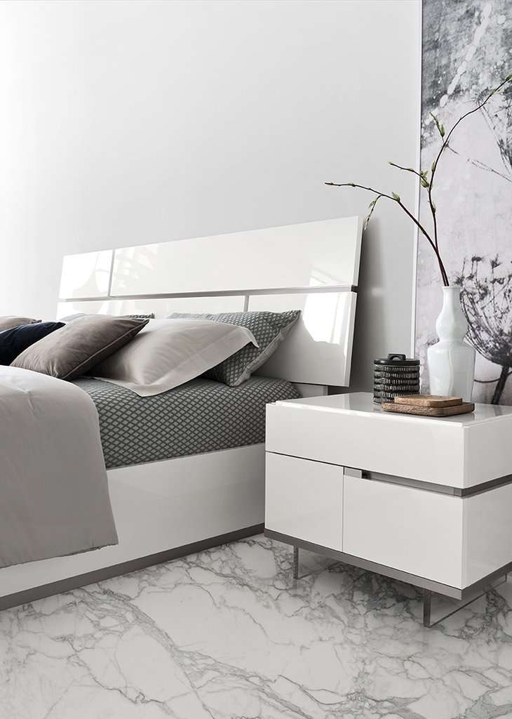 Alf Artemide | Bed & Nighstand | Angled at 30°