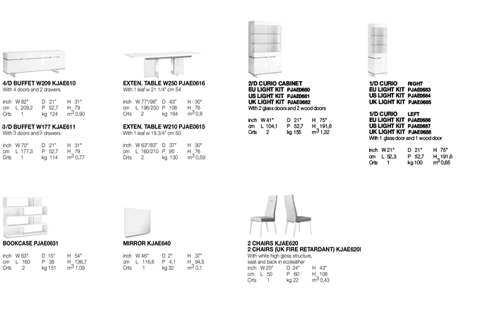Alf Artemide | Dining Room | Specifications