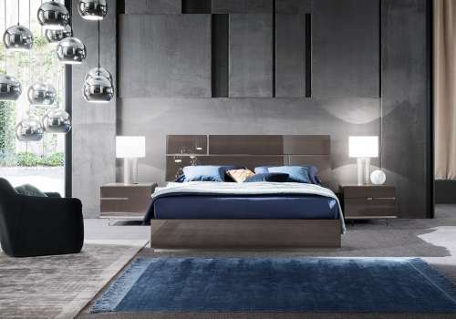 Alf Athena | Platform Bed & Nightstands | Front Facing