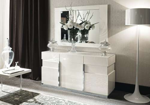 Alf Artemide | 3-Door Buffet & Mirror | Angled at 30°