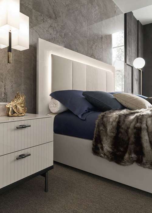 Alf Claire | Bed & Nighstand | Angled at 30°