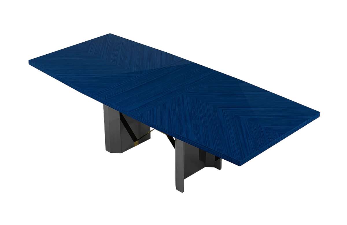 Alf Oceanum | Dining Table Extended | Top View Angled at 30°