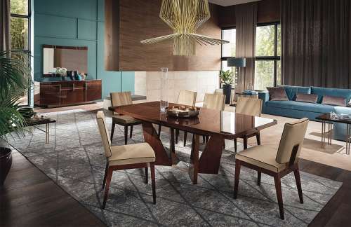 Alf Bellagio | Dining Table | Top View - Angled at 30°