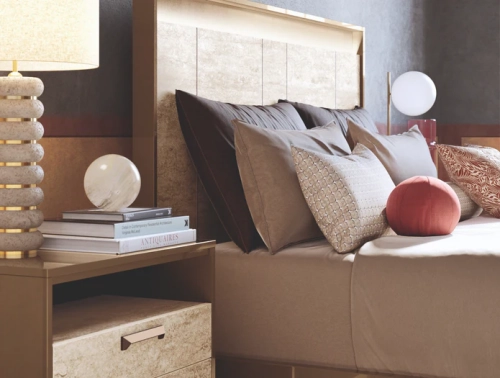 Alf Jo | Platform Bed & Nightstand | Angled at 30°