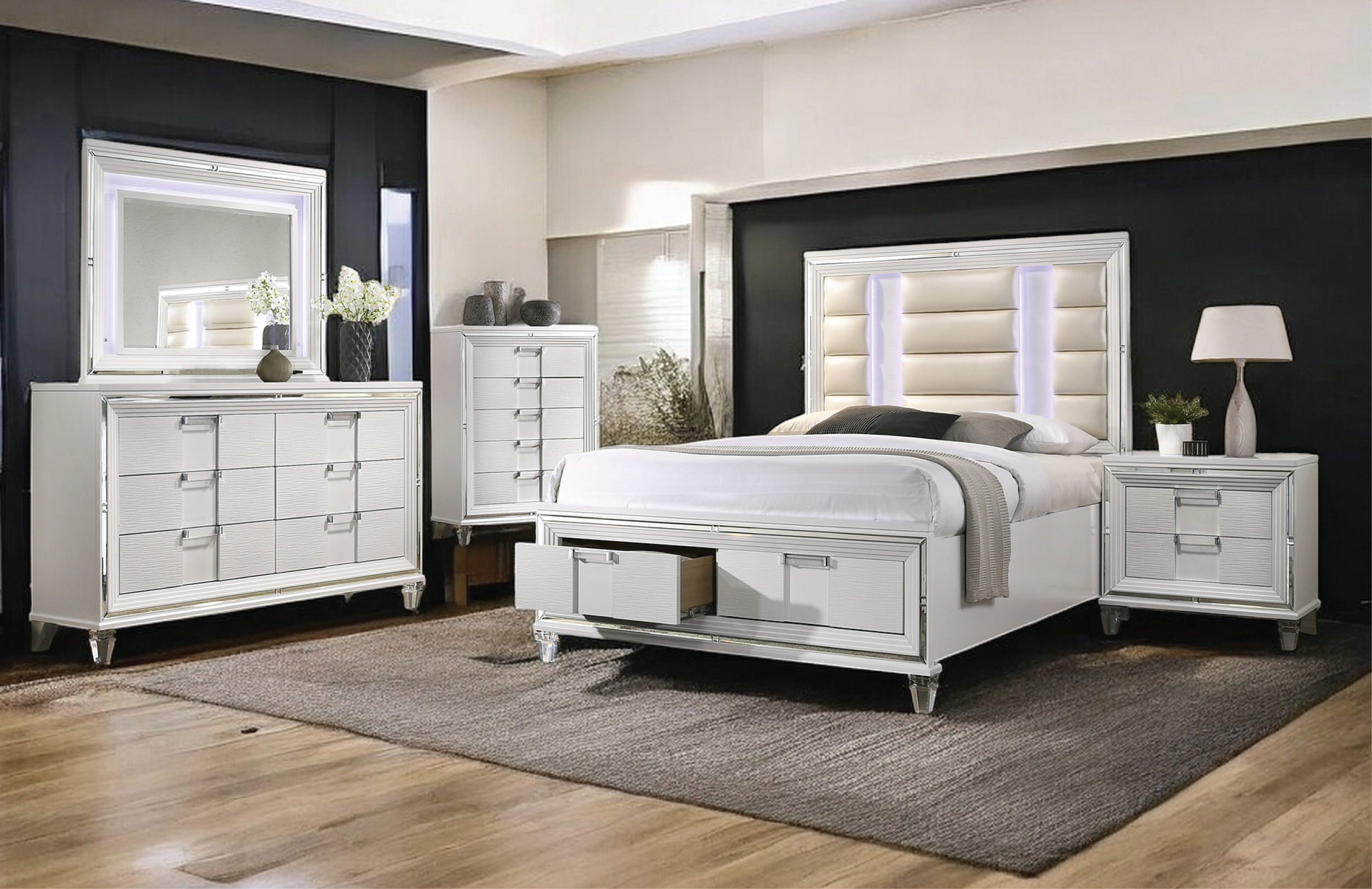 Elements TN700 4pc Queen Bedroom Set
