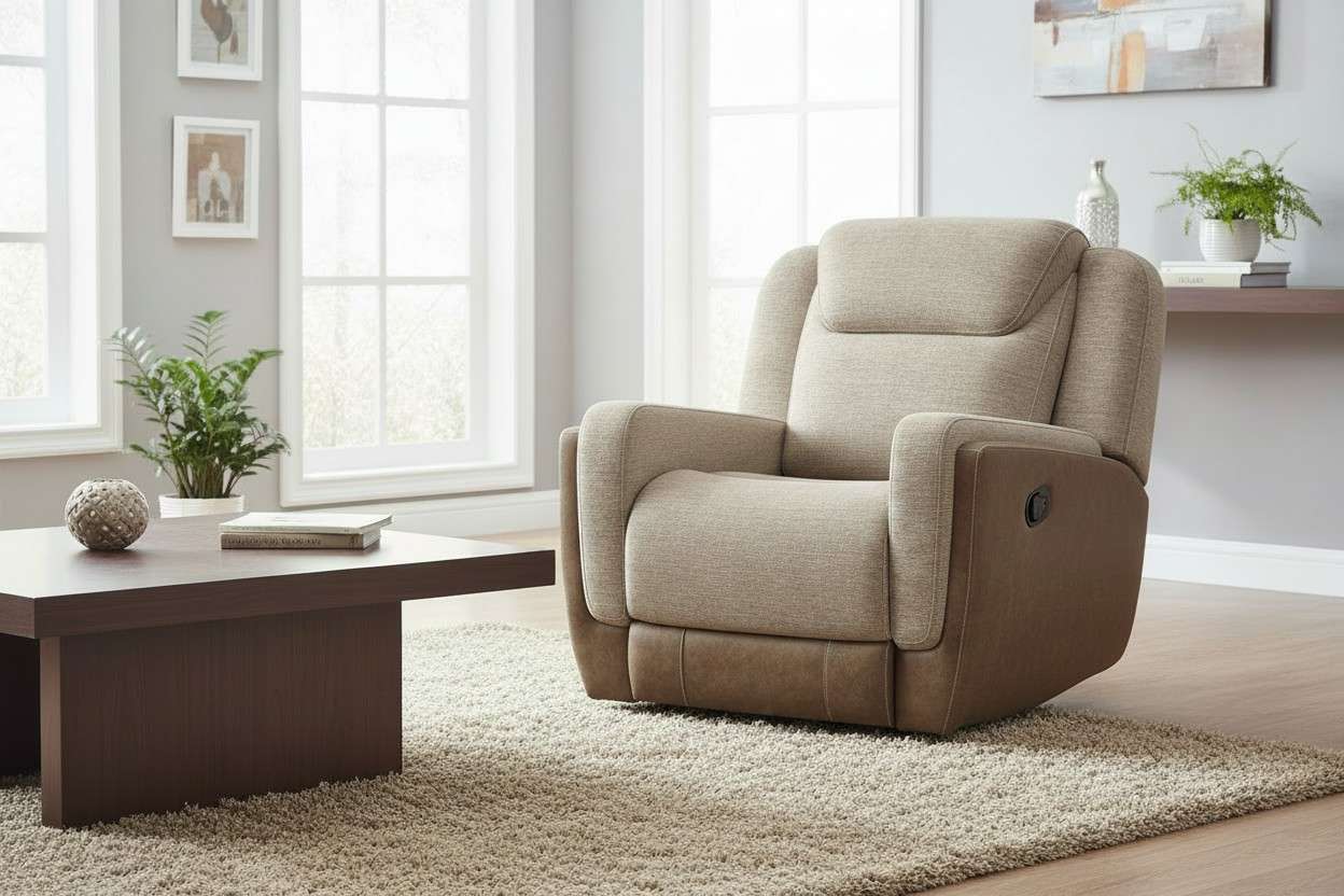 Elements Hornet Glider Recliner (Beige) - Image 2