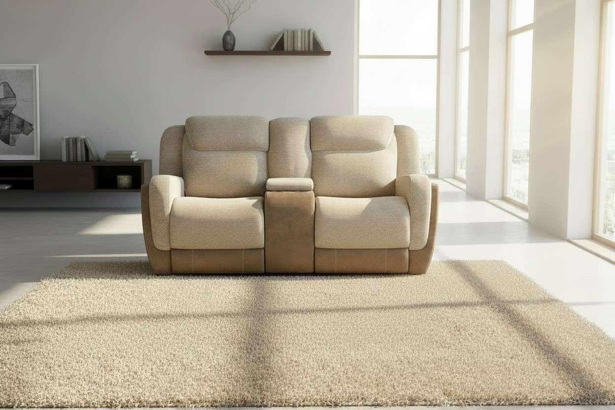 Elements Hornet Loveseat (Beige) - Image 2