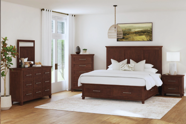 Elements Canterbury 4pc Queen Bedroom Set (Ivory) - Image 2