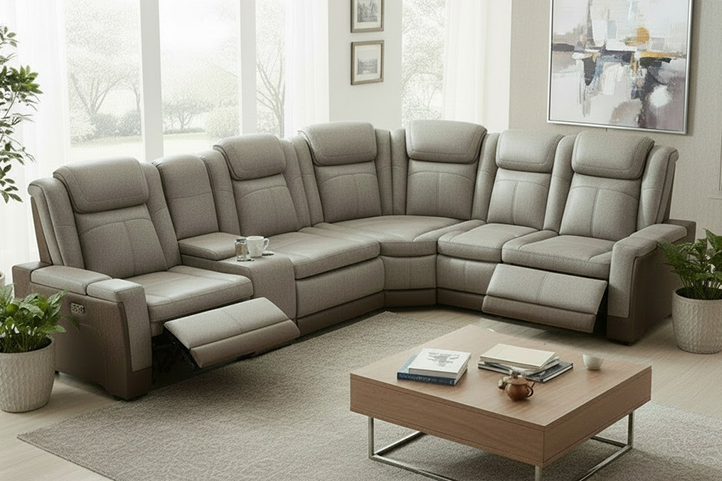 Home Treasures Lantana Sectional (Brown)
