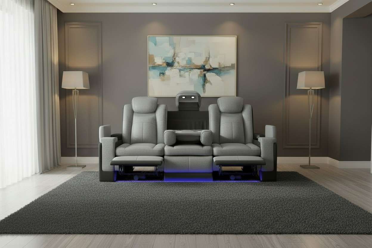 Home Treasures Lantana Sofa (Gray)