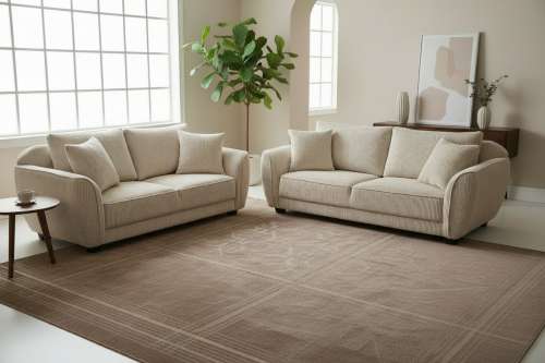 HT New Yorker | Beige | Stationary Sofa & Loveseat