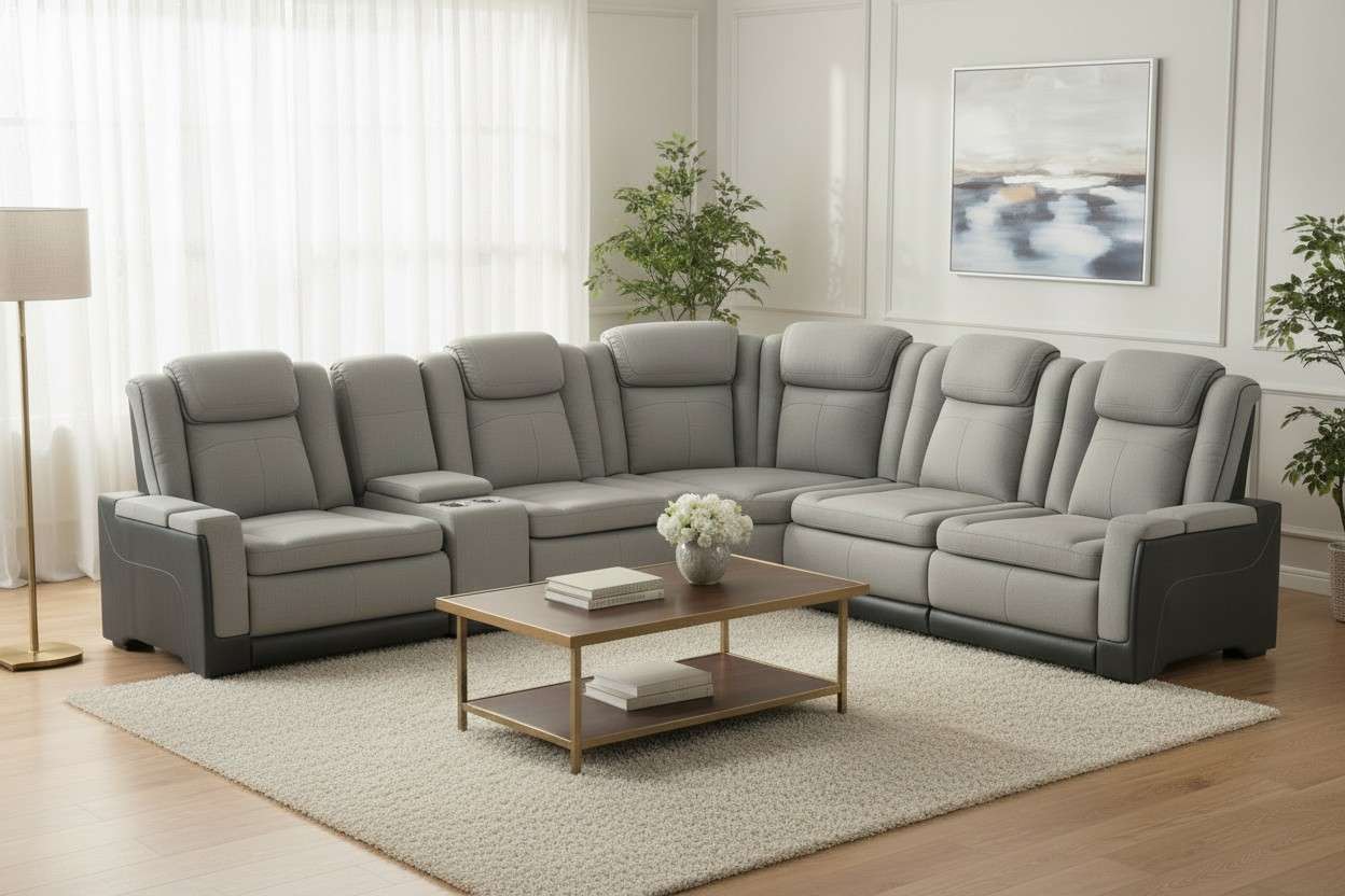 Home Treasures Lantana Sectional (Gray)